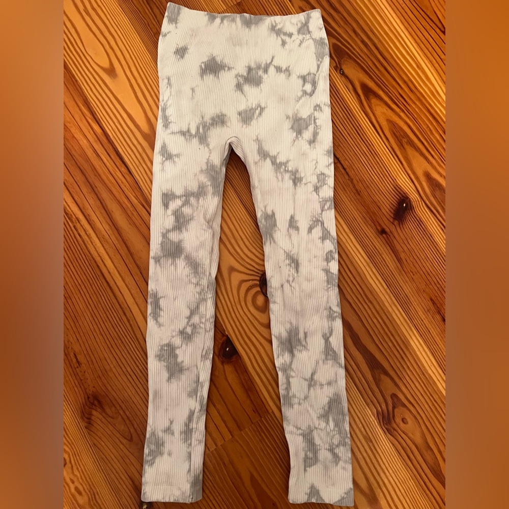Zara Gray Tie-Dye Leggings